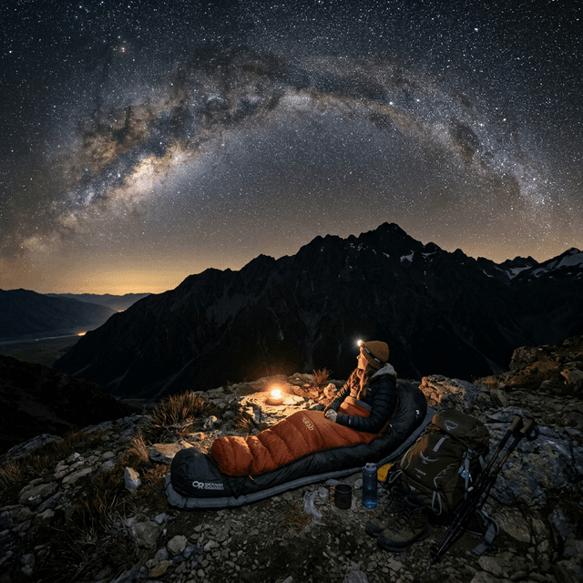 bivouac débutant nuit étoiles voie lactée montagne sac de couchage